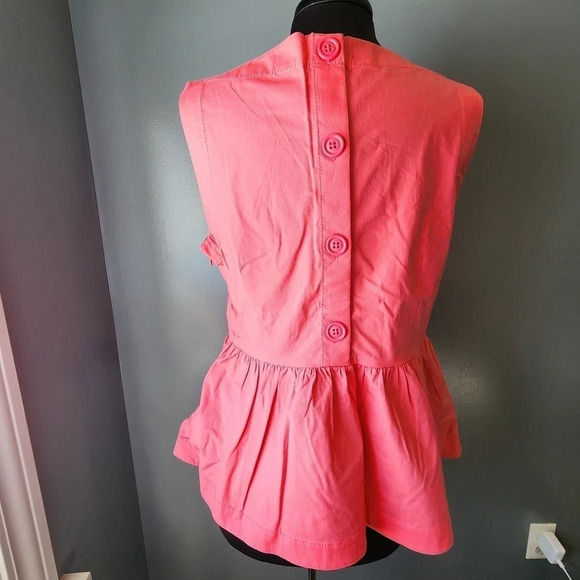 Kate Spade Shore Thing Button Back Peplum Top - Picture 8 of 9
